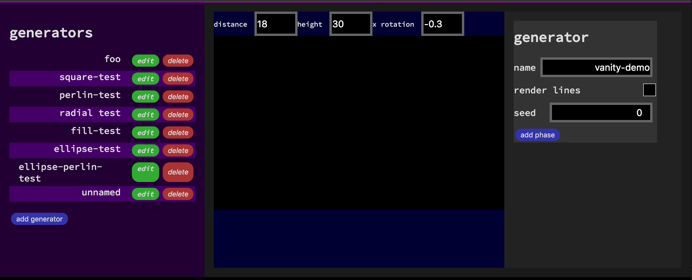 create a generator